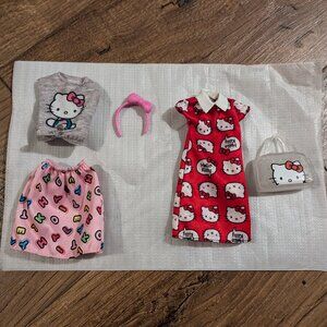 Barbie x Sanrio Hello Kitty Clothing and accessories - Set of 5 pieces